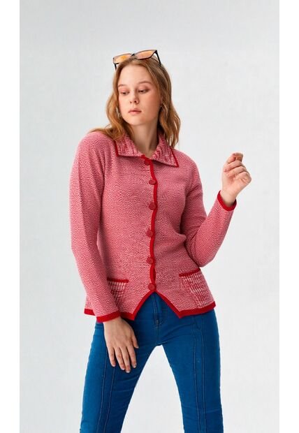 Saco Para Mujer Manga Larga Vino Marca L&H Ref. 4E433038