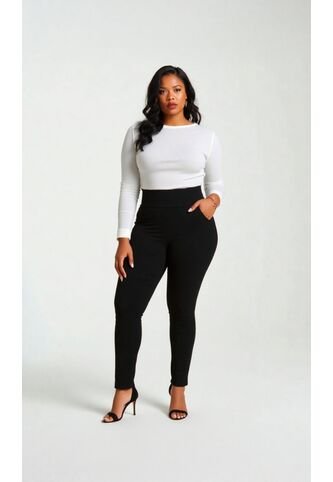 Leggins Para Mujer. Negro Marca L&H Ref. 1F623062 L&H