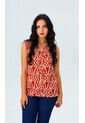 Blusa Para Mujer Manga Sisa Terracota Marca L&H Ref. 5P412265 de L&H