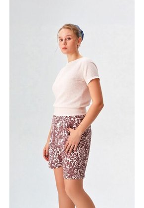 Bermuda Para Mujer Cafe Marca L&H Ref. 6E410010