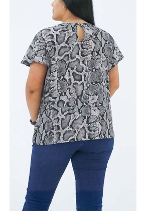 Blusa Para Mujer. Manga Corta Blanco Marca L&H Ref. 5P612095