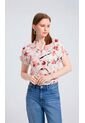 Blusa Para Mujer Manga Corta Rosado Marca L&H Ref. 2J412267 de L&H