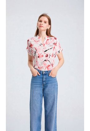 Blusa Para Mujer Manga Corta Rosado Marca L&H Ref. 2J412267