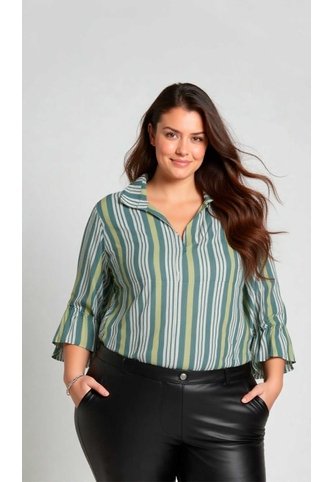 Blusa Para Mujer. Manga 3/4 Verde Marca L&H Ref. 7K612011 L&H