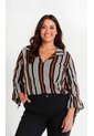 Blusa Para Mujer. Manga 3/4 Cafe Marca L&H Ref. 7K612011 de L&H