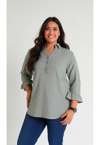 Blusa Para Mujer. Manga 3/4 Verde Marca L&H Ref. 5P612100 L&H