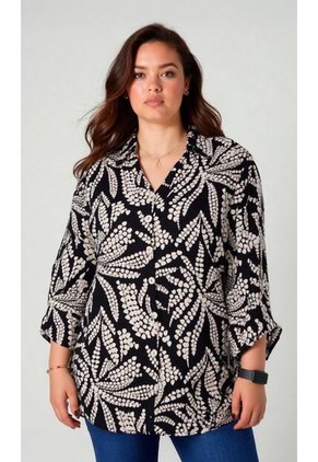 Blusa Para Mujer. Manga 3/4 Negro Marca L&H Ref. 5P612098