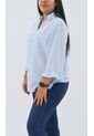 Blusa Para Mujer. Manga 3/4 Azul Marca L&H Ref. 5P612100 de L&H