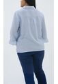 Blusa Para Mujer. Manga 3/4 Azul Marca L&H Ref. 5P612100 de L&H