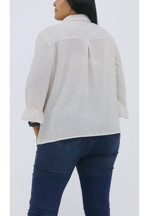 Blusa Para Mujer. Manga 3/4 Beige Marca L&H Ref. 5P612100