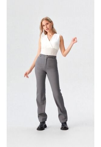 Pantalon Para Mujer Gris Claro Marca L&H Ref. 1T407011 L&H