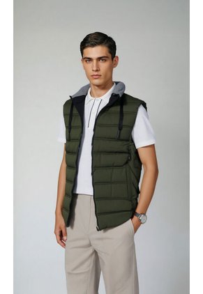 Chaleco Para Hombre Verde Marca L&H Ref. 6N125008