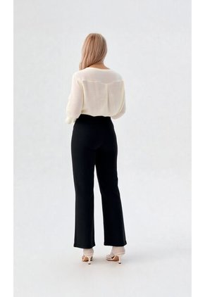 Pantalon Para Mujer Negro Marca L&H Ref. 3P407002