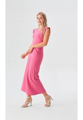 Enterizo Para Mujer Manga Corta Rosado Marca L&H Ref. 2J432015