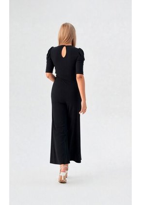 Enterizo Para Mujer Manga Corta Negro Marca L&H Ref. 2J432034