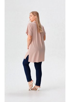 Bluson Para Mujer. Manga Corta Rosado Marca L&H Ref. 7D624018