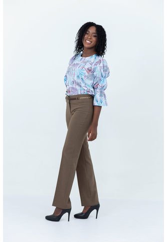 Pantalon Para Mujer Cafe Marca LYH L&H