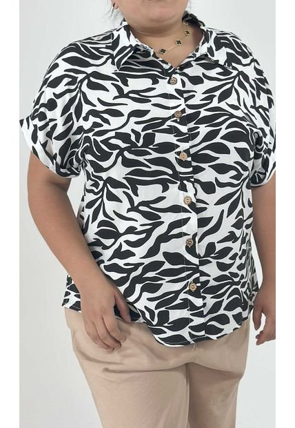 Blusa Para Mujer. Manga Corta Negro Marca L&H