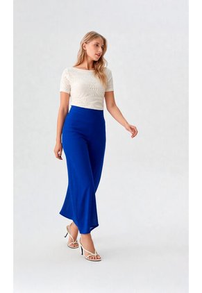 Pantalon Para Mujer Azul Rey Marca L&H Ref. 8E407006