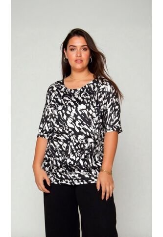 Camiseta Para Mujer. Manga Corta Negro Marca L&H Ref. 2J609086 L&H