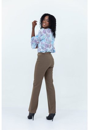 Pantalon Para Mujer Cafe Marca LYH