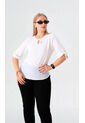 Blusa Para Mujer Manga Corta Crudo Marca L&H Ref. 8E412045 de L&H
