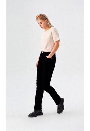 Jean Para Mujer Negro Marca L&H Ref. 8S407120