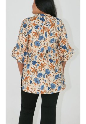 Bluson Para Mujer Manga 3/4 Azul Marca L&H Ref. 3Za424001