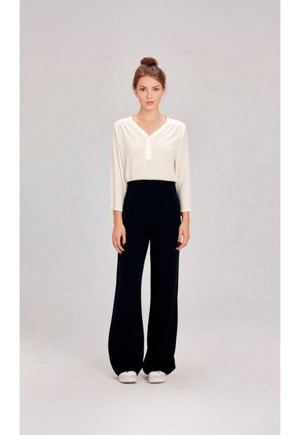 Pantalon Para Mujer Negro Marca L&H Ref. 1F407247