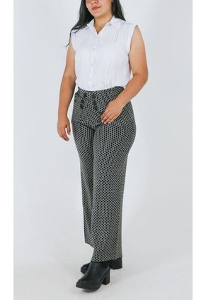 Pantalon Para Mujer Negro Marca L&H Ref. 4E407001