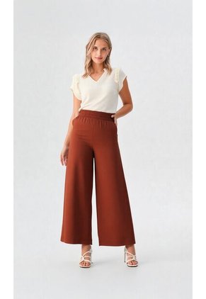 Pantalon Para Mujer Cafe Marca L&H Ref. 2J407059