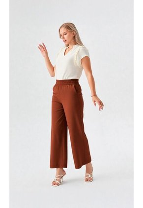 Pantalon Para Mujer Cafe Marca L&H Ref. 2J407059