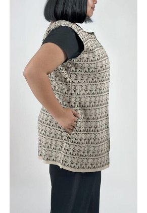 Chaleco Para Mujer. Beige Marca L&H