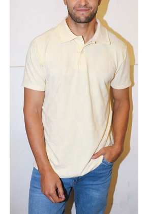 Polo Para Hombre Amarillo Marca L&H