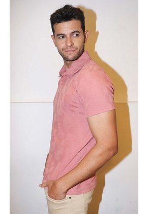 Polo Para Hombre Rosado Marca L&H