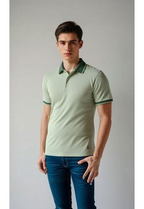 Polo Para Hombre Verde Marca L&H
