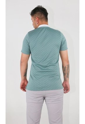 Polo Para Hombre Manga Corta Verde Marca L&H Ref. 4K109109