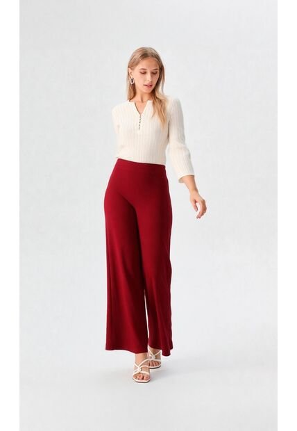 Pantalon Para Mujer Vino Marca L&H Ref. 2J407075