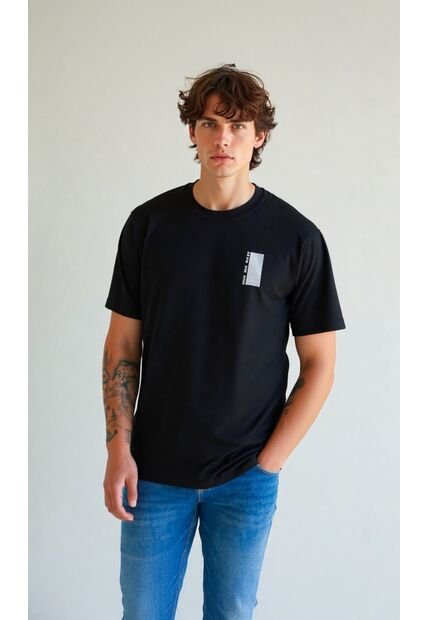 T-Shirt Para Hombre Negro Marca L&H Ref. 4K109117