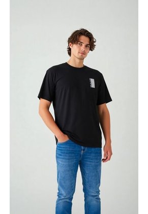 T-Shirt Para Hombre Negro Marca L&H Ref. 4K109117
