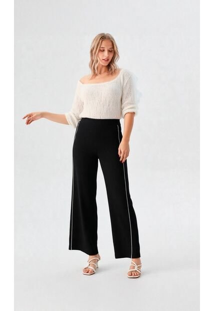 Pantalon Para Mujer Negro Marca L&H Ref. 2J407074