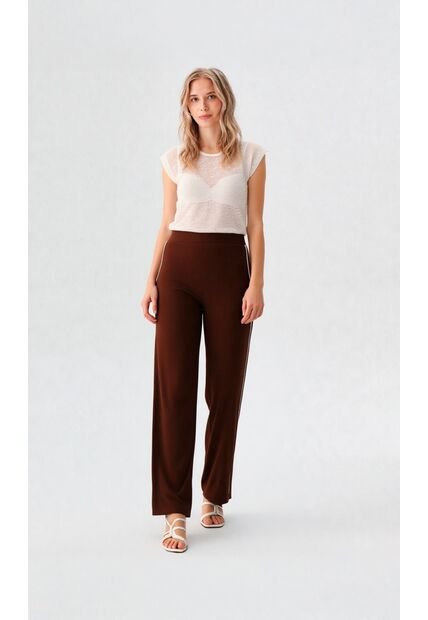 Pantalon Para Mujer Cafe Marca L&H Ref. 2J407074