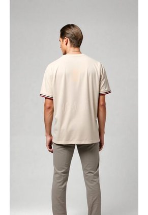 T-Shirt Para Hombre Beige Marca L&H Ref. 4K109116