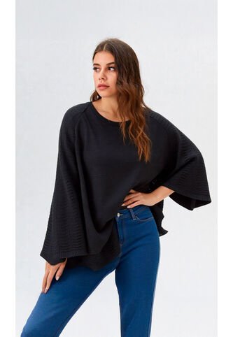 Capa Para Mujer Negro Marca L&H L&H