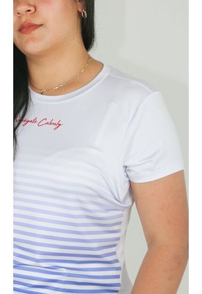 Camiseta Para Mujer Manga Corta Blanco Marca L&H Ref. 4R409226