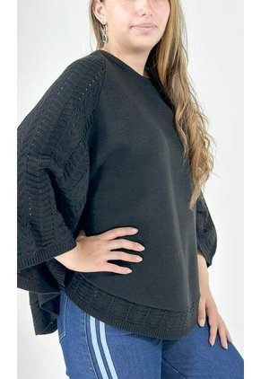 Capa Para Mujer Negro Marca L&H