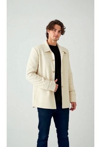 Chaqueta Para Hombre Beige Marca L&H L&H