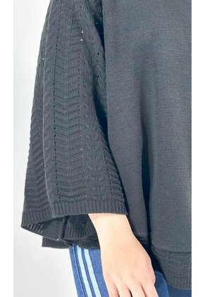 Capa Para Mujer Negro Marca L&H