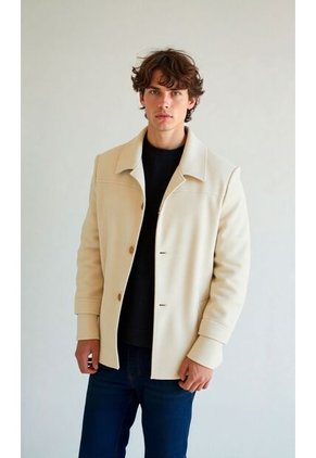 Chaqueta Para Hombre Beige Marca L&H