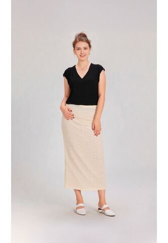 Falda Para Mujer Beige Marca L&H Ref. 5P414014 L&H